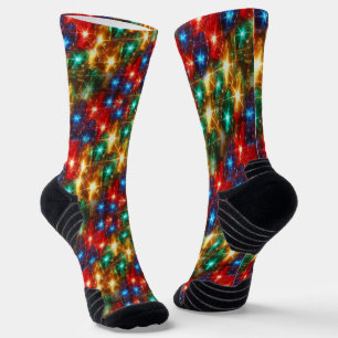 No Batteries Required Christmas Lights Socks