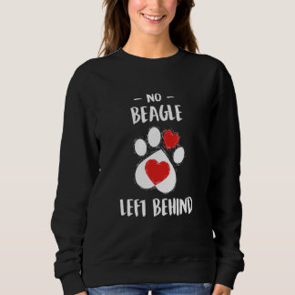 No Beagle Left Behind Dog Walker Dog Walking Humo Sweatshirt