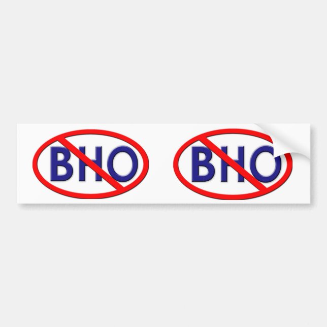 No BHO 2012 Bumper Sticker (Front)