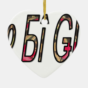 no bigiji.png ceramic ornament
