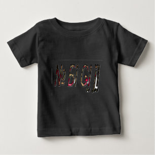 No Bigiji Text Art Print Baby T-Shirt