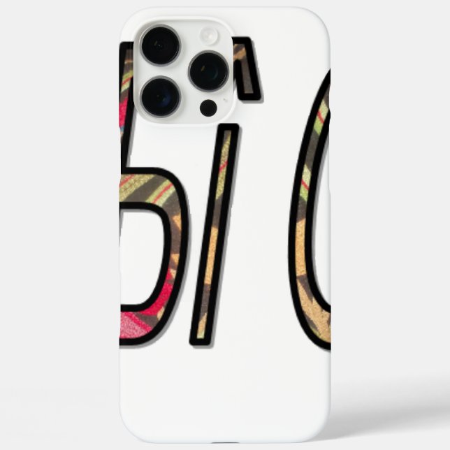 "No Bigiji" Text Art Print Case-Mate iPhone Case (Back)