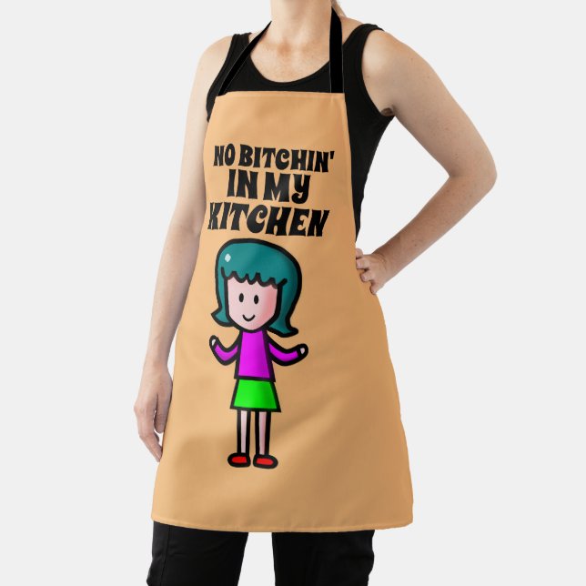 NO BITCHIN' IN MY KITCHEN WIFE OR MOM APRONS (Insitu)