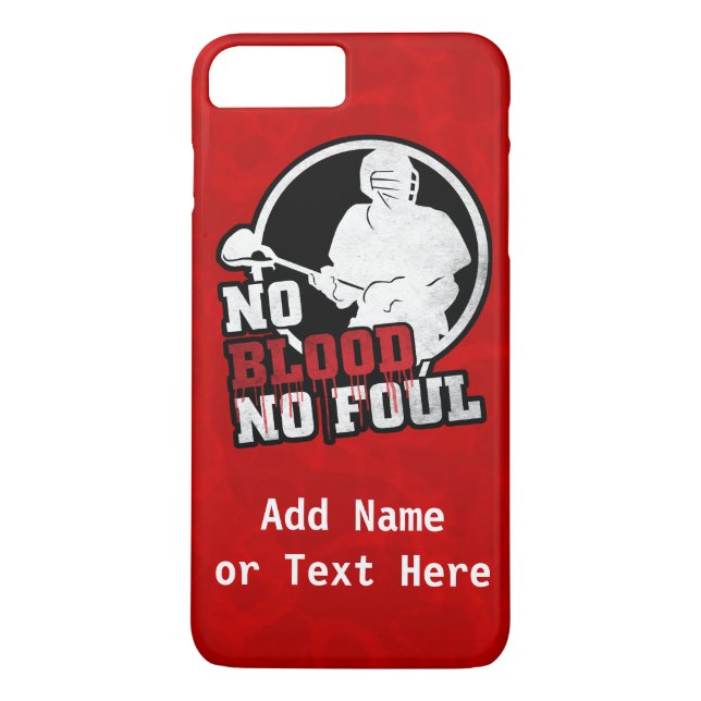 No Blood No Foul Lacrosse Cell Phone Case (Back)