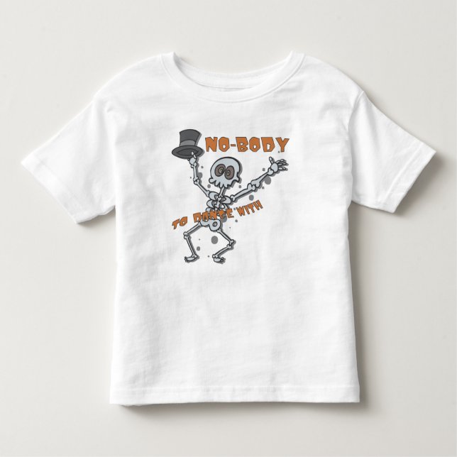 "NO-BODY" Childrens Halloween Toddler Shirt (Front)