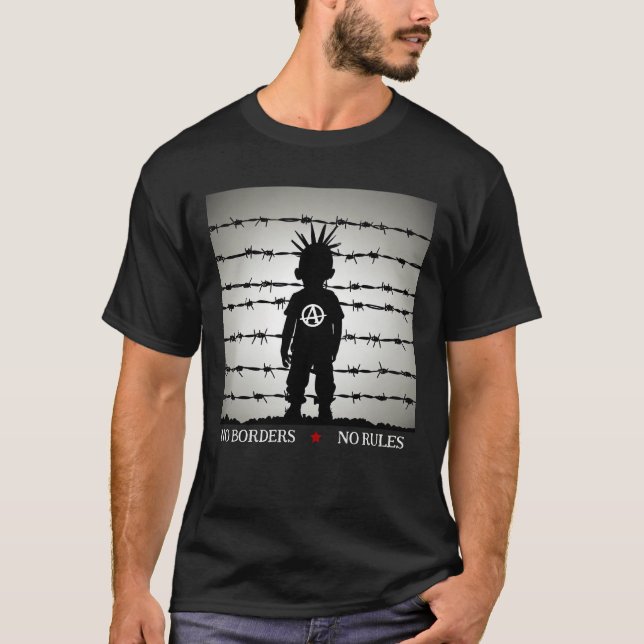 'NO BORDERS' T-Shirt (Front)