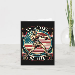 No Boxing No Life American Man Boxing Card