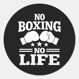 No Boxing No Life Boxing Gloves Boxing Gloves _1 Classic Round Sticker