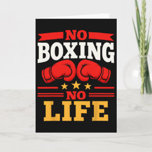No Boxing No Life Boxing Gloves Boxing Gloves _3 Card