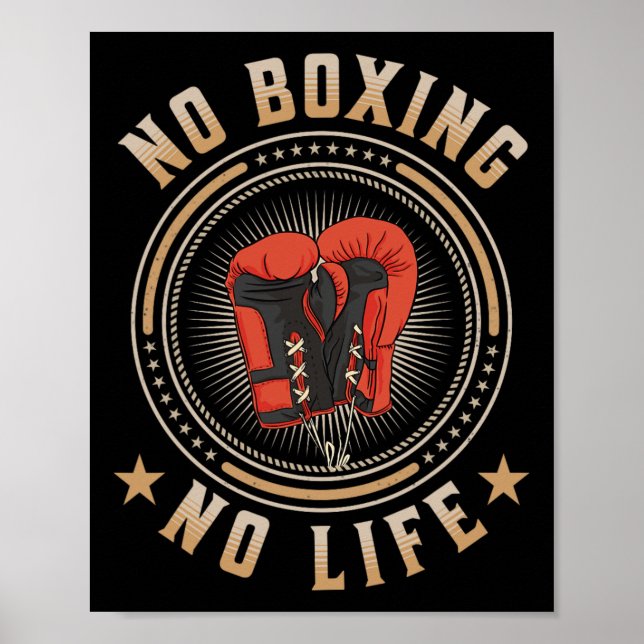 No Boxing No Life Boxing  Poster (Front)