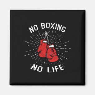 No Boxing No Life Punch Boxing Gloves Martial Arts Magnet