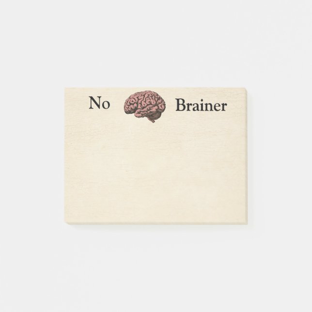 No Brainer Post-It Notes (Front)