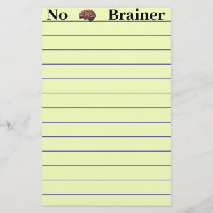 No Brainer Stationery