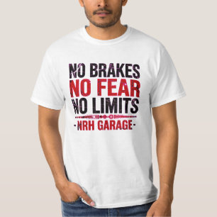 No Brakes No Fear No Limits Vintage Garage Men's T T-Shirt