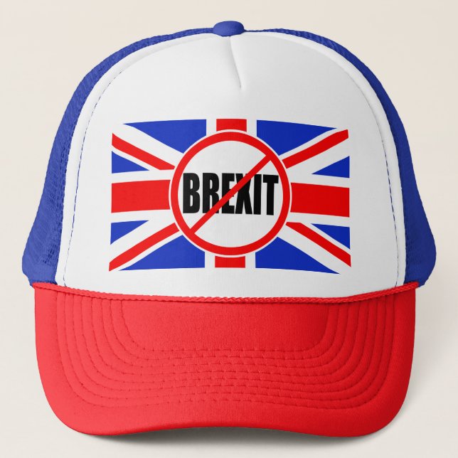 "NO BREXIT" TRUCKER HAT (Front)
