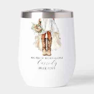 No Bride Rides Alone Bride Boots Bachelorette