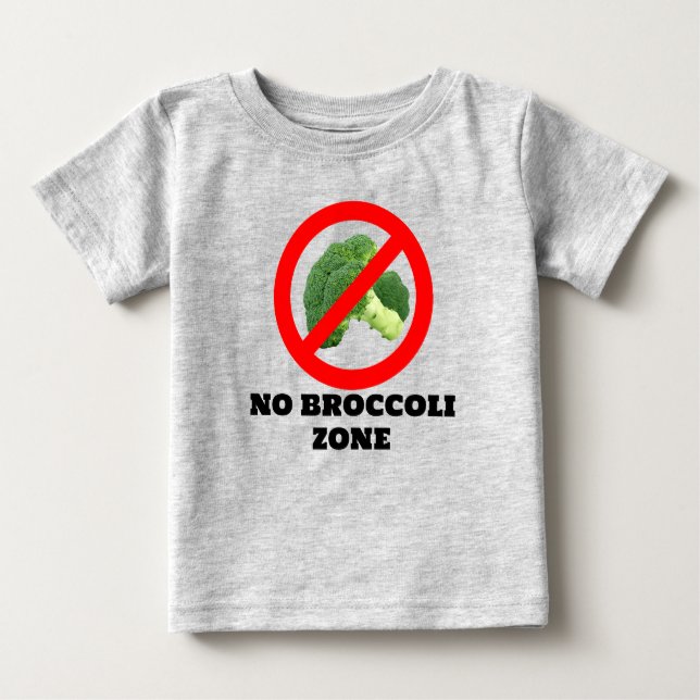 No Broccoli  Baby T-Shirt (Front)