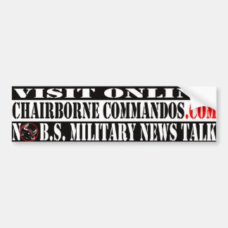NO BS Commando bumper sticker