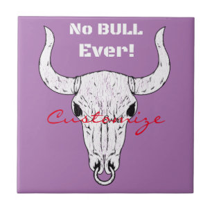 No Bull Ever Thunder_Cove Ceramic Tile