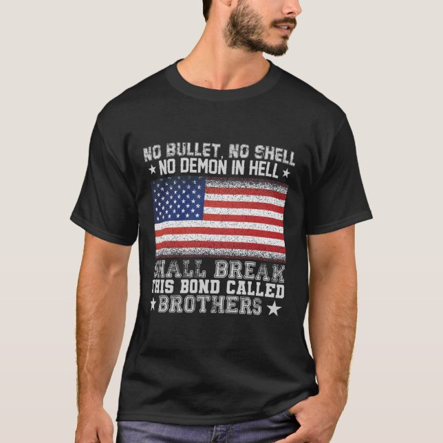 No Bullet no shell no demon in hell T-Shirt (Front)