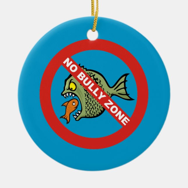 No Bully Zone Ceramic Tree Decoration (Front)