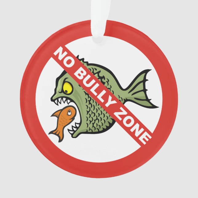 No Bully Zone Ornament (Front)