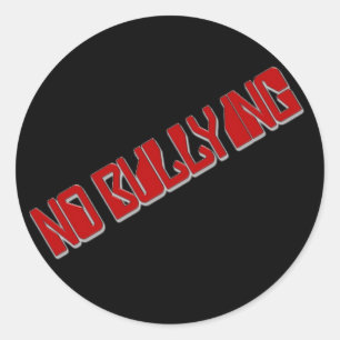 No Bullying Classic Round Sticker