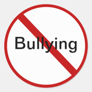 No Bullying Classic Round Sticker