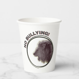 No bullying - raise your voice! paper cups