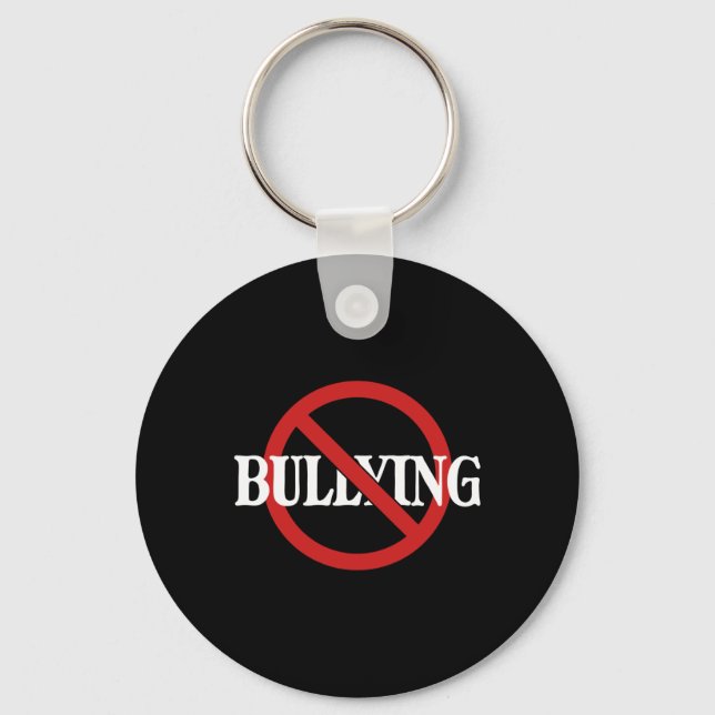 No Bullying Stop Bullying Kindness Orange Unity Key Ring (Front)