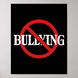 No Bullying Stop Bullying Kindness Orange Unity Poster