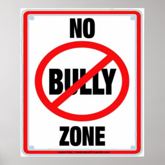 no bullying zone2a poster