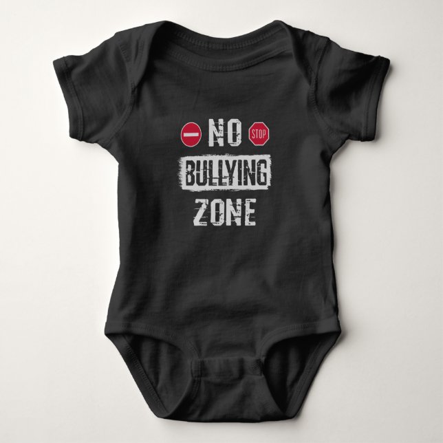 No Bullying Zone Baby Bodysuit (Front)