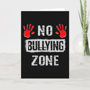 No Bullying Zone Card