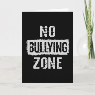 No Bullying Zone Card