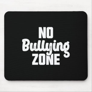No Bullying Zone Stop Bullying Kindness Orange Mouse Pad