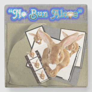 No Bun Alone Stone Coaster