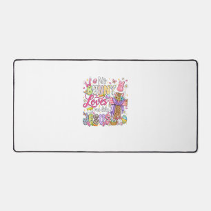No Bunny Loves Me Like Jesus Easter Christian Kids Desk Mat
