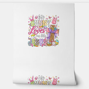 No Bunny Loves Me Like Jesus Easter Christian Kids Wallpaper