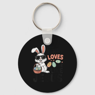No Bunny Loves Me Like Jesus Easter Christian Todd Key Ring