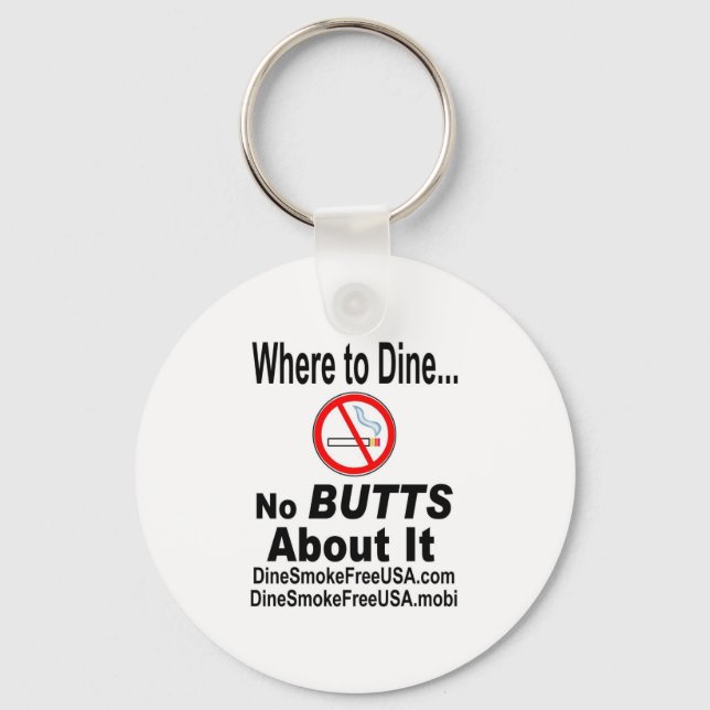 No BUTTS About It! - Key Chain (Front)