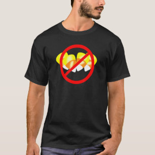 No Candy Corn  Crossed Out Candy Corn T-Shirt
