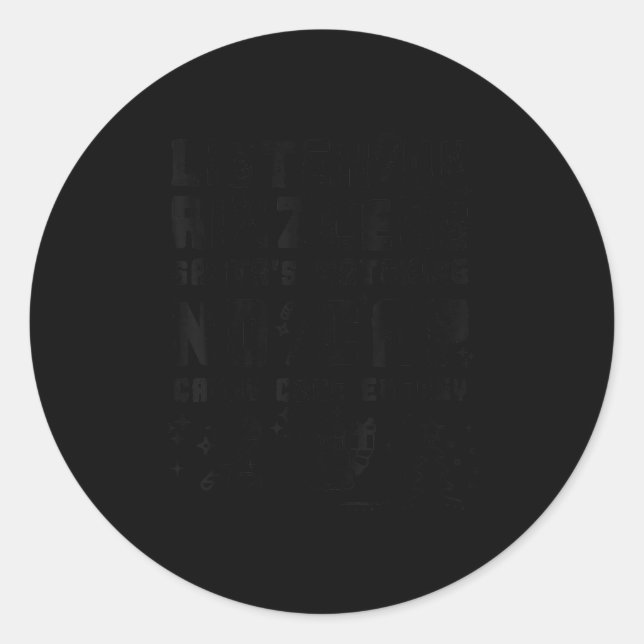 No Cap Sigma Rizzler Santa Xmas Funny Christmas Br Classic Round Sticker (Front)