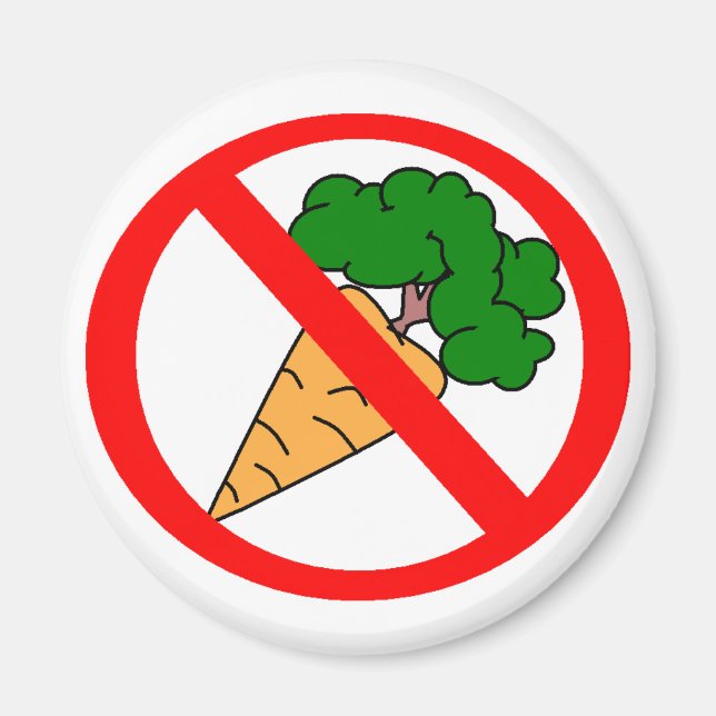 No Carrots! Magnet (Front)