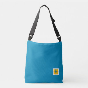 NO CAT,NO LIFE (blue) CROSS BODY BAG