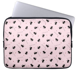 NO CAT, NO LIFE Pink Laptop Sleeve