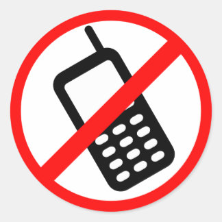 No Cell Phone Sticker