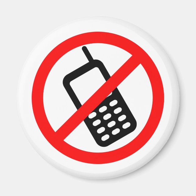 No Cellphones Magnet (Front)
