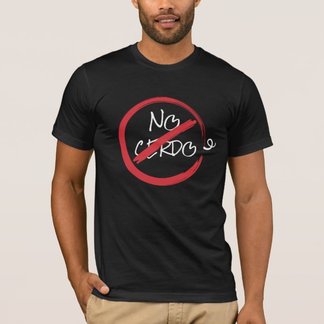 No cerdo, no bacon, funny black T-Shirt (Front)