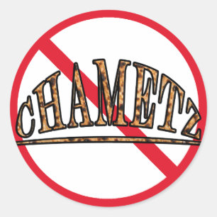 No Chametz Classic Round Sticker